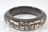 Authentic Louis Vuitton Uncle John GM Bangle Bracelet Gray LV 4717K