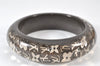 Authentic Louis Vuitton Uncle John GM Bangle Bracelet Gray LV 4717K