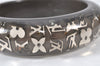 Authentic Louis Vuitton Uncle John GM Bangle Bracelet Gray LV 4717K