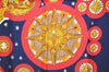 Authentic HERMES Carre 90 Scarf "LE ROY SOLEIL" Silk Navy Blue 4718J