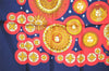 Authentic HERMES Carre 90 Scarf "LE ROY SOLEIL" Silk Navy Blue 4718J