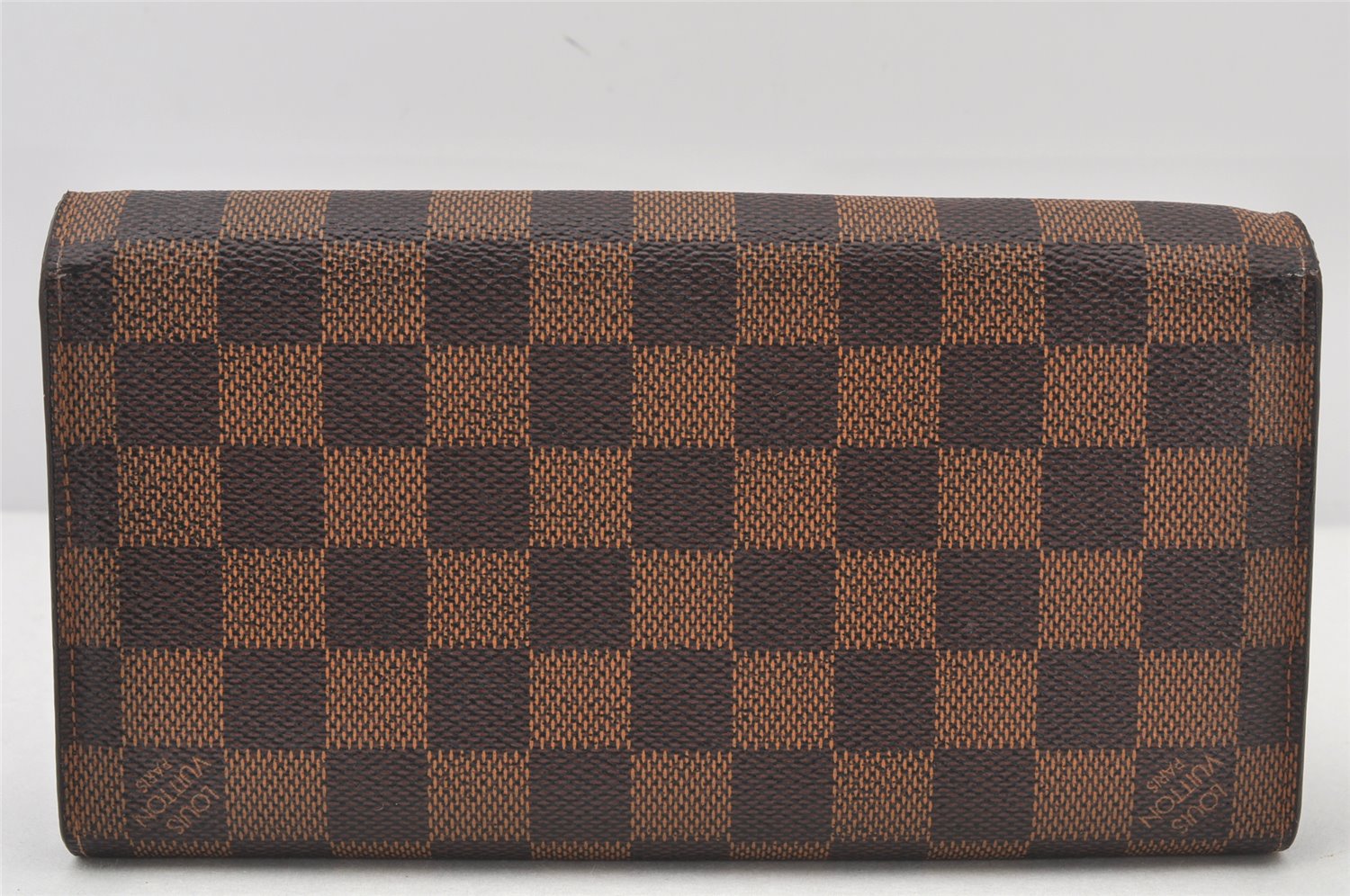 Authentic Louis Vuitton Damier Portefeuille Rosebery Wallet N63017 Brown 4718K