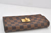 Authentic Louis Vuitton Damier Portefeuille Rosebery Wallet N63017 Brown 4718K