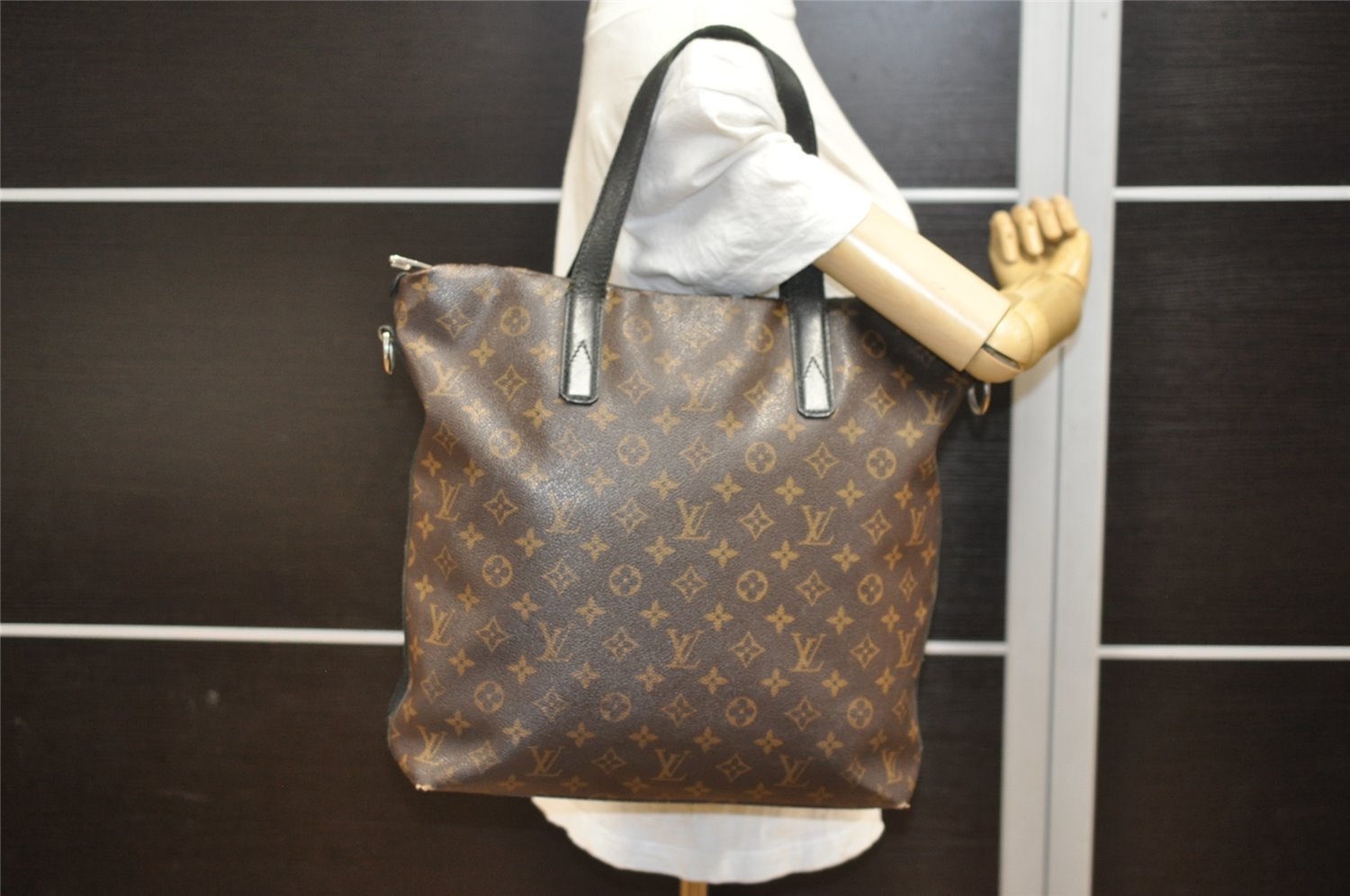 Authentic Louis Vuitton Monogram Macassar Davis 2Way Tote Bag M56708 LV 4720I