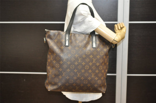 Authentic Louis Vuitton Monogram Macassar Davis 2Way Tote Bag M56708 LV 4720I