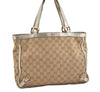 Authentic GUCCI Abbey Shoulder Hand Bag GG Canvas Leather 170004 Beige 4721J