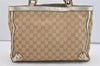 Authentic GUCCI Abbey Shoulder Hand Bag GG Canvas Leather 170004 Beige 4721J