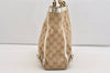 Authentic GUCCI Abbey Shoulder Hand Bag GG Canvas Leather 170004 Beige 4721J