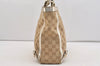 Authentic GUCCI Abbey Shoulder Hand Bag GG Canvas Leather 170004 Beige 4721J