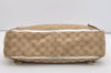 Authentic GUCCI Abbey Shoulder Hand Bag GG Canvas Leather 170004 Beige 4721J