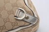 Authentic GUCCI Abbey Shoulder Hand Bag GG Canvas Leather 170004 Beige 4721J