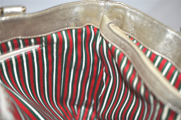 Authentic GUCCI Abbey Shoulder Hand Bag GG Canvas Leather 170004 Beige 4721J