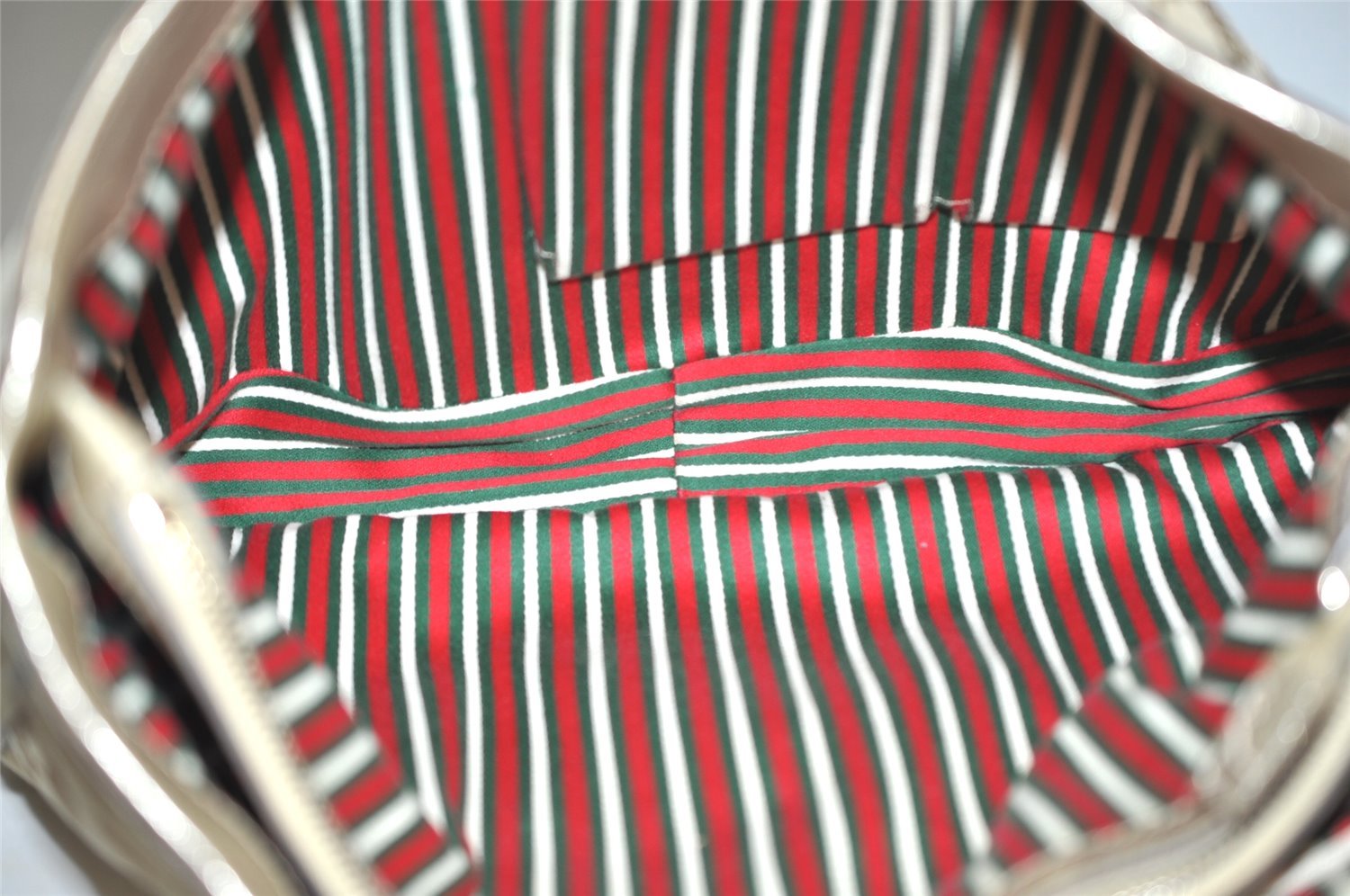 Authentic GUCCI Abbey Shoulder Hand Bag GG Canvas Leather 170004 Beige 4721J