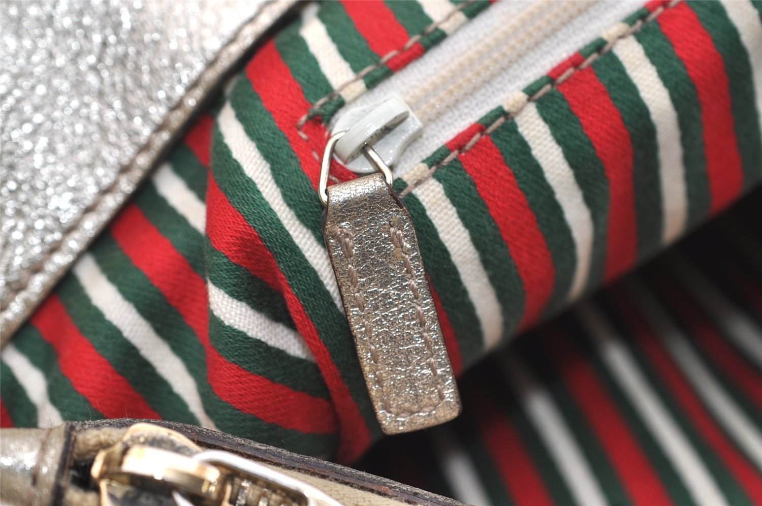 Authentic GUCCI Abbey Shoulder Hand Bag GG Canvas Leather 170004 Beige 4721J