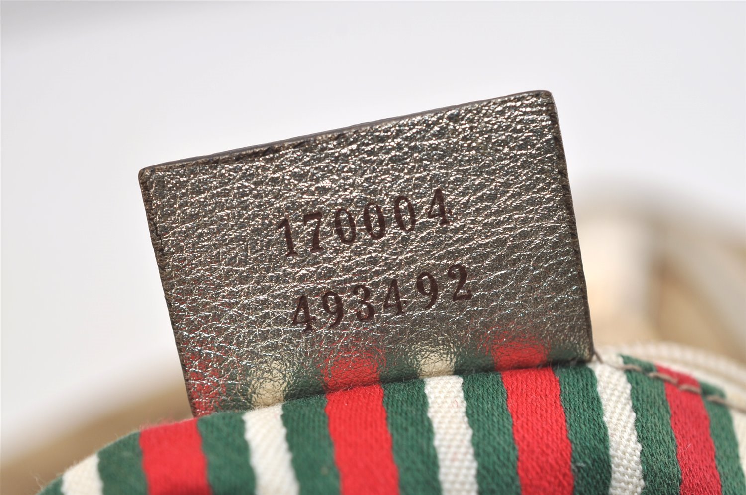 Authentic GUCCI Abbey Shoulder Hand Bag GG Canvas Leather 170004 Beige 4721J