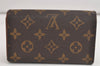 Auth Louis Vuitton Monogram Porte Monnaie Billets Tresor Wallet M61730 LV 4721K