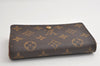 Auth Louis Vuitton Monogram Porte Monnaie Billets Tresor Wallet M61730 LV 4721K