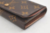 Auth Louis Vuitton Monogram Porte Monnaie Billets Tresor Wallet M61730 LV 4721K