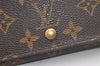 Auth Louis Vuitton Monogram Porte Monnaie Billets Tresor Wallet M61730 LV 4721K