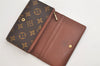 Auth Louis Vuitton Monogram Porte Monnaie Billets Tresor Wallet M61730 LV 4721K