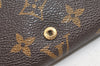 Auth Louis Vuitton Monogram Porte Monnaie Billets Tresor Wallet M61730 LV 4721K