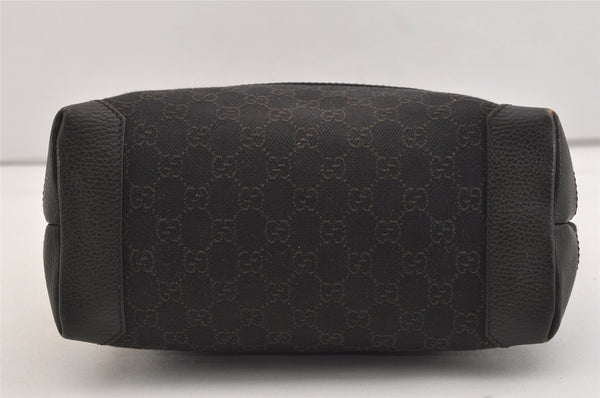 Authentic GUCCI Vintage Shoulder Tote Bag GG Canvas Leather 180450 Brown 4722J