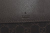 Authentic GUCCI Vintage Shoulder Tote Bag GG Canvas Leather 180450 Brown 4722J