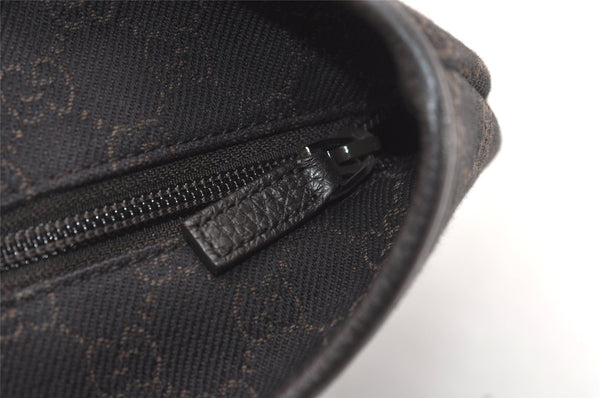 Authentic GUCCI Vintage Shoulder Tote Bag GG Canvas Leather 180450 Brown 4722J