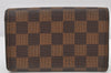 Authentic Louis Vuitton Damier Portefeuille Tresor Wallet Purse N61736 LV 4722K