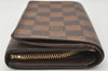 Authentic Louis Vuitton Damier Portefeuille Tresor Wallet Purse N61736 LV 4722K