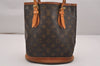 Authentic Louis Vuitton Monogram Bucket PM Shoulder Tote Bag M42238 Junk 4723J