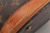 Authentic Louis Vuitton Monogram Bucket PM Shoulder Tote Bag M42238 Junk 4723J