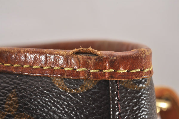 Authentic Louis Vuitton Monogram Bucket PM Shoulder Tote Bag M42238 Junk 4723J