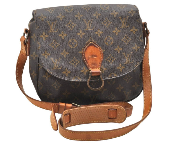 Authentic Louis Vuitton Monogram Saint Cloud GM M51242 Shoulder Cross Bag 4724K