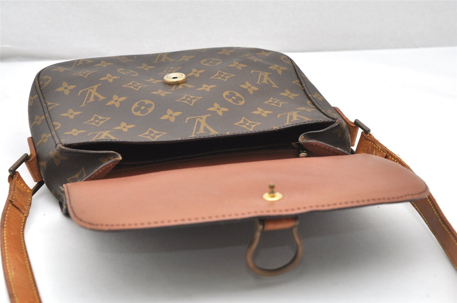 Authentic Louis Vuitton Monogram Saint Cloud GM M51242 Shoulder Cross Bag 4724K
