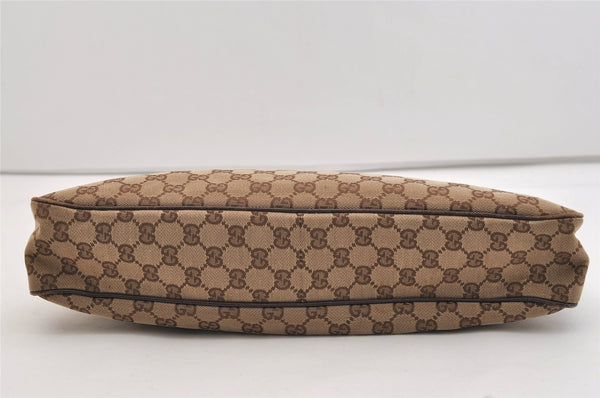 Authentic GUCCI Eclipse Shoulder Tote Bag GG Canvas Leather 121023 Brown 4725J