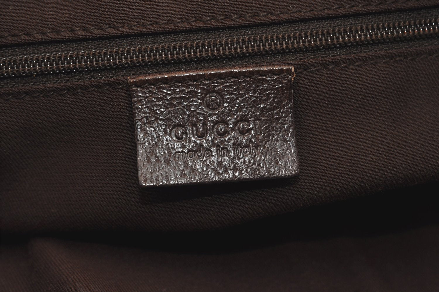 Authentic GUCCI Eclipse Shoulder Tote Bag GG Canvas Leather 121023 Brown 4725J