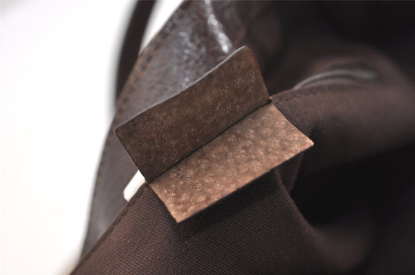 Authentic GUCCI Eclipse Shoulder Tote Bag GG Canvas Leather 121023 Brown 4725J