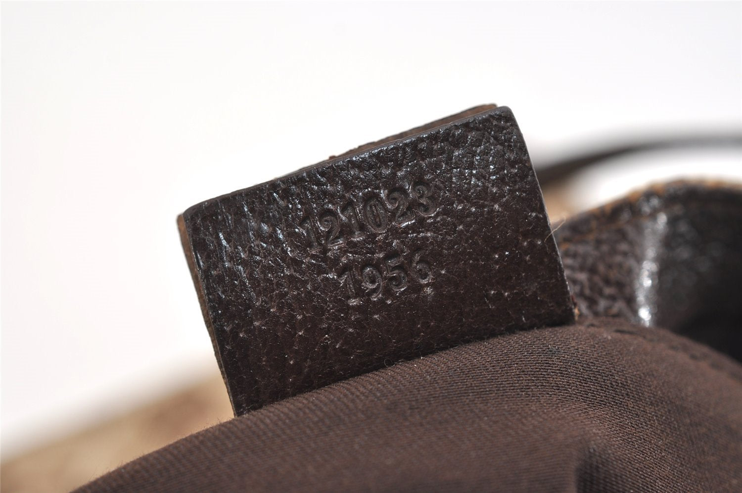 Authentic GUCCI Eclipse Shoulder Tote Bag GG Canvas Leather 121023 Brown 4725J