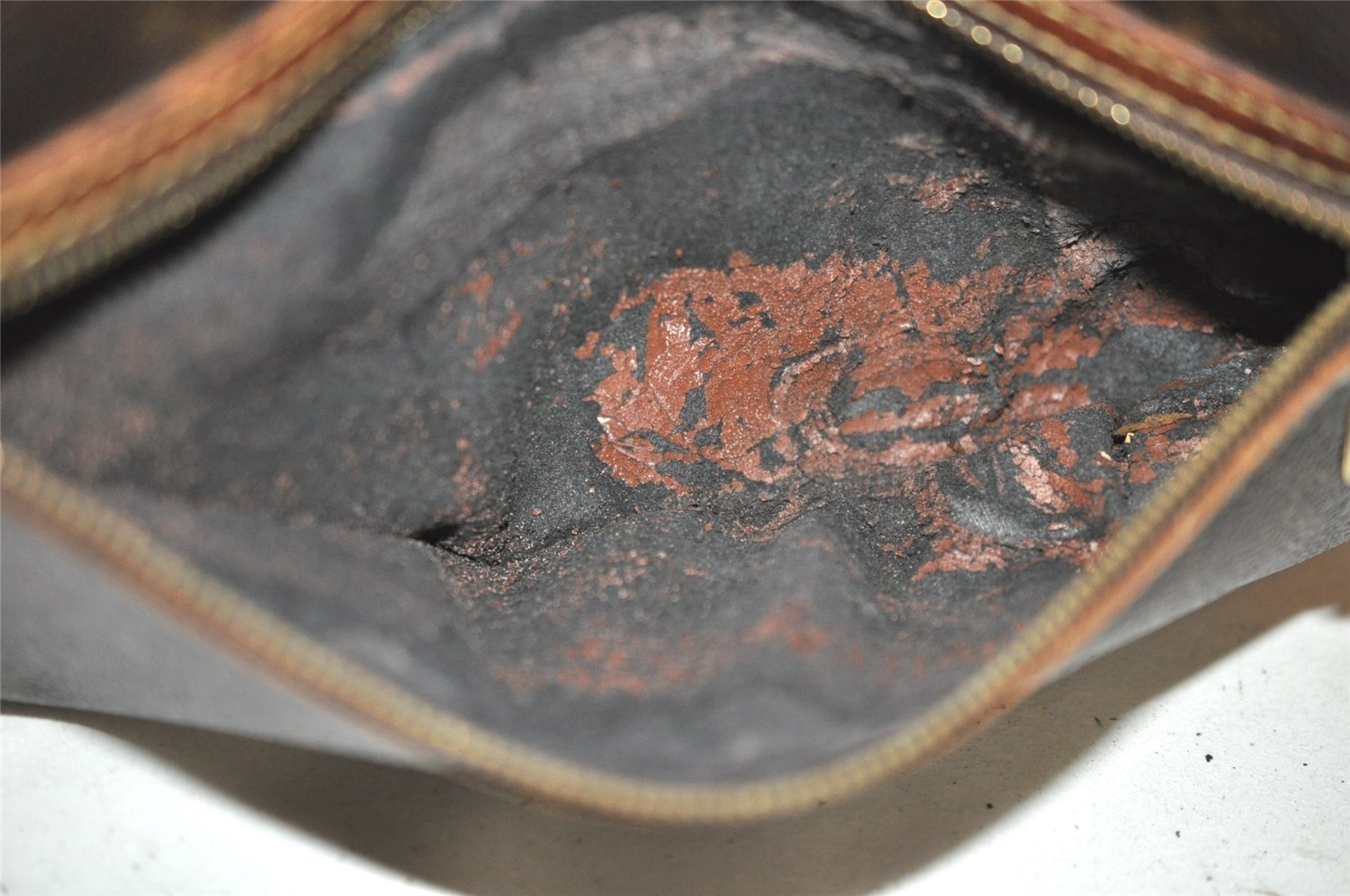 Authentic Louis Vuitton Monogram Marly Dragonne GM M51825 Clutch Bag Junk 4726I