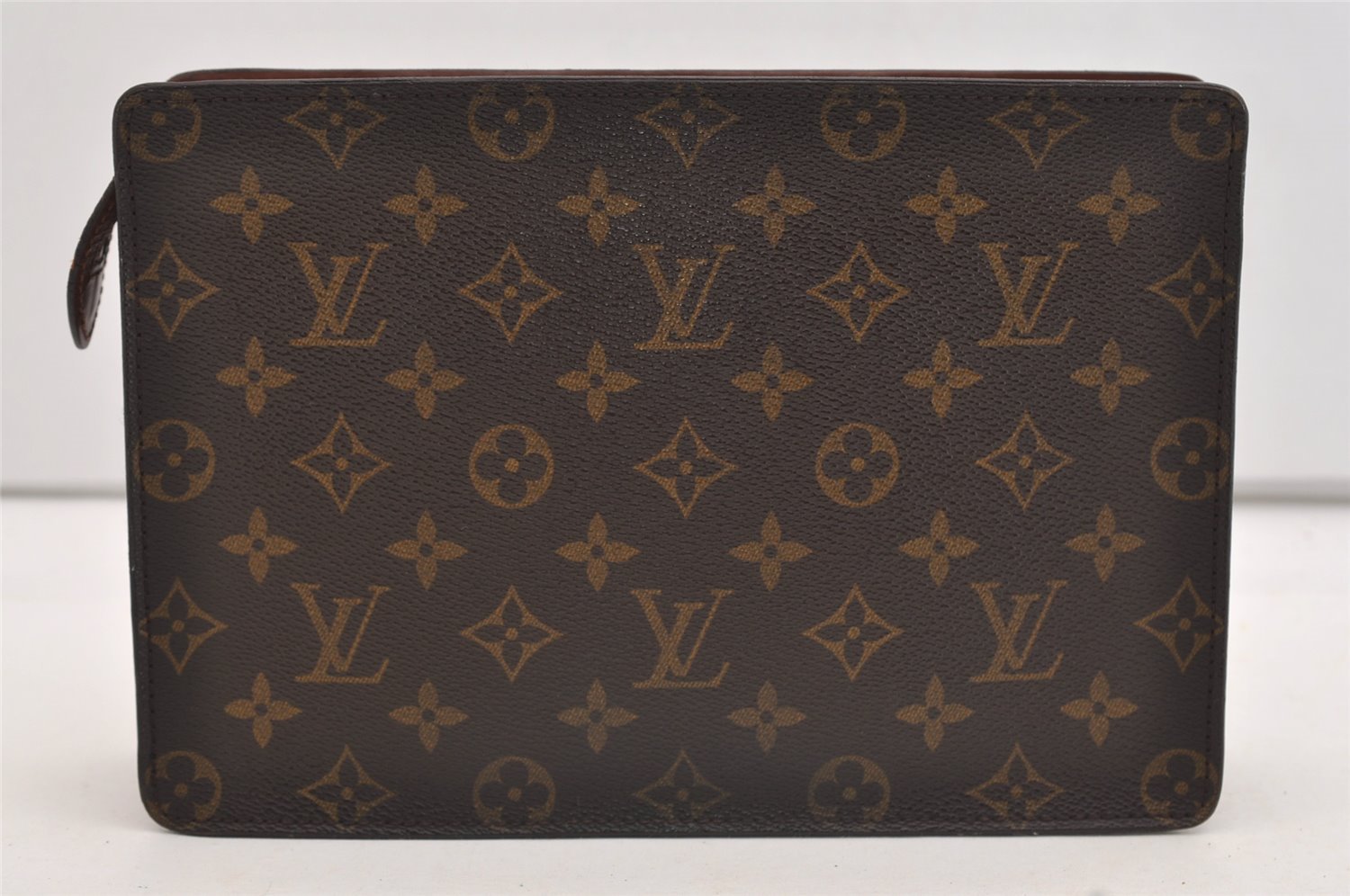 Authentic Louis Vuitton Monogram Pochette Homme Clutch Hand Bag M51795 LV 4726J