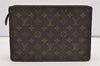 Authentic Louis Vuitton Monogram Pochette Homme Clutch Hand Bag M51795 LV 4726J
