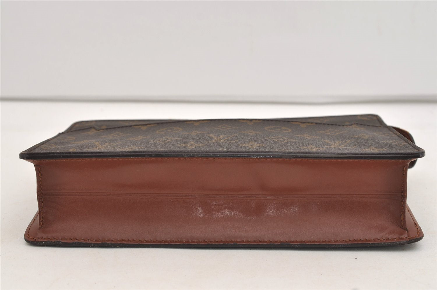 Authentic Louis Vuitton Monogram Pochette Homme Clutch Hand Bag M51795 LV 4726J