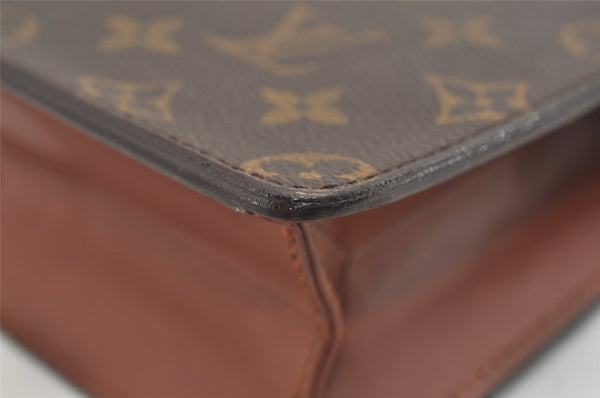 Authentic Louis Vuitton Monogram Pochette Homme Clutch Hand Bag M51795 LV 4726J