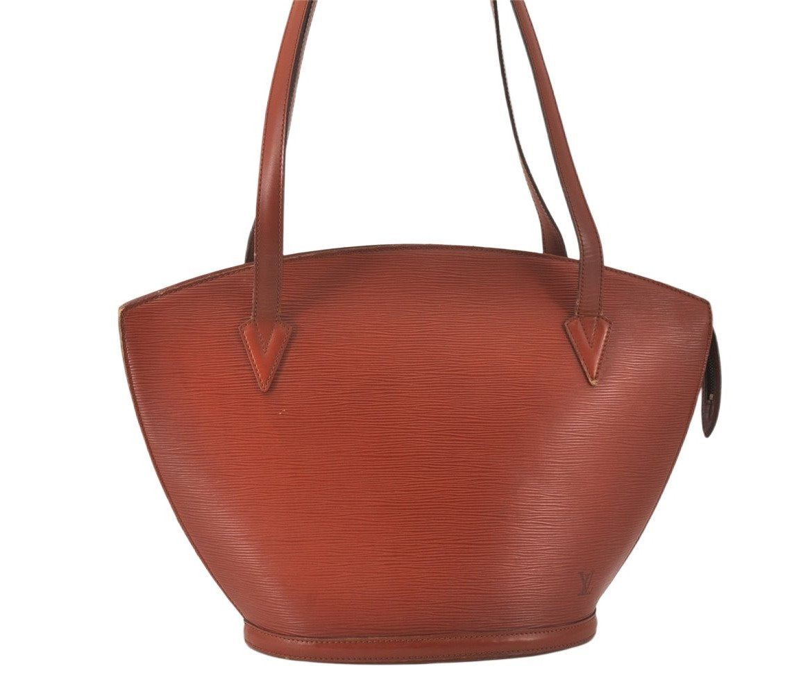 Auth Louis Vuitton Epi Saint Jacques Shopping Shoulder Bag Brown M52263 LV 4726K