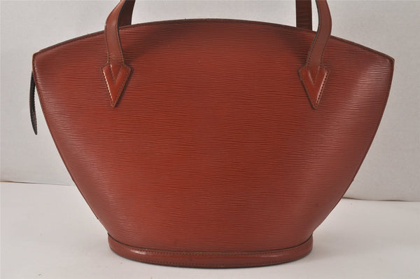 Auth Louis Vuitton Epi Saint Jacques Shopping Shoulder Bag Brown M52263 LV 4726K