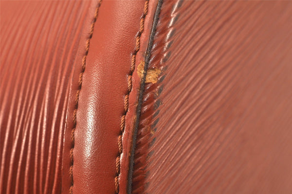 Auth Louis Vuitton Epi Saint Jacques Shopping Shoulder Bag Brown M52263 LV 4726K