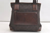Authentic GUCCI Vintage Shoulder Tote Bag GG Canvas Leather 28893 Brown 4727K