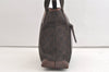 Authentic GUCCI Vintage Shoulder Tote Bag GG Canvas Leather 28893 Brown 4727K