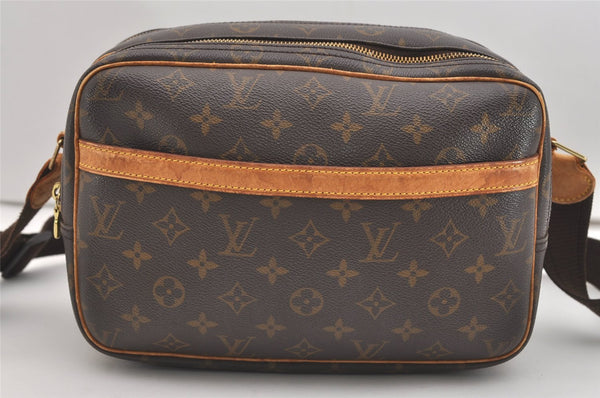 Authentic Louis Vuitton Monogram Reporter PM Shoulder Cross Bag M45254 LV 4728J